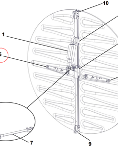 Bracket f/ shutter L f/BD-Blue 140C V23